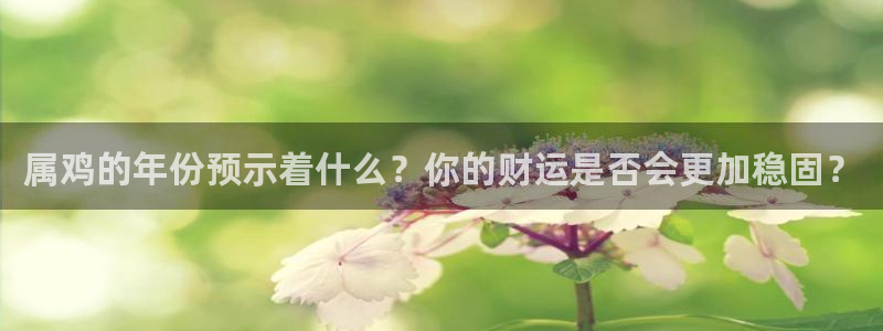 OB视讯平台下载入口：属鸡的年份预示着什么？你的财运是否会更加稳固？