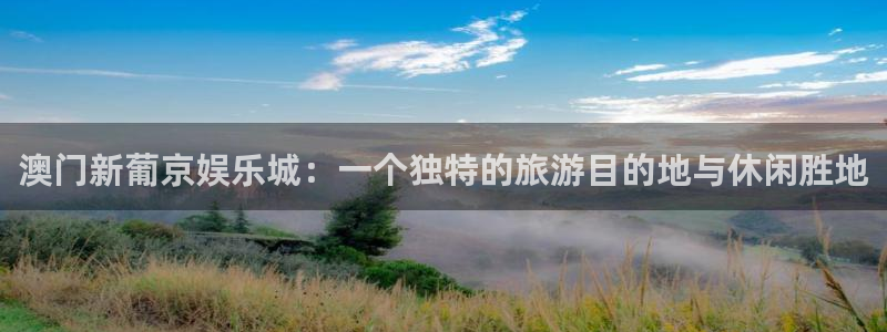 南宫OB视讯：澳门新葡京娱乐城：一个独特的旅游目的地与休闲胜地