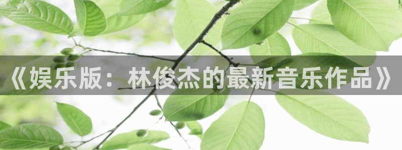 OB视讯4官网：《娱乐版：林俊杰的最新音乐作品》