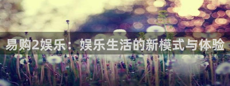 OB视讯集团股票：易购2娱乐：娱乐生活的新模式与体验