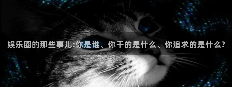 OB视讯注册：娱乐圈的那些事儿:你是谁、你干的是什么、你追求的是什么?